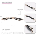 Tortoiseshell acetate spring hair clip measuring 8.7cm long with brown leopard pattern - Beige