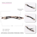 French acetate hair clip with brown tortoiseshell pattern and 8.7cm metal spring clamp - Light Tortoiseshell