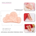 Rosa Marmor Acryl Wolke Haarklammer mit österreichischen Kristallen Maße 7cm mal 4cm - Rosa