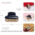Mini-Haarklammer aus Acetat in Marineblau und Champagner-Gold, 2,9 cm kleiner Haarschmuck - Dunkelblau