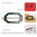 Groene schildpad acetaat geometrische haarklem met afmetingen 5,8 cm x 3,1 cm - Groen