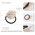 Elastico per capelli in acetato a tema marino con conchiglia e stella marina - Rosa