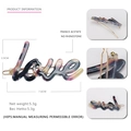 Bunte Haarklammer aus Acetat mit LOVE-Schriftzug und Maßen 7,6 cm x 3,9 cm für Damen - Schwarz Mehrfarbig Marmor