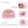 Rosa Acryl-Haarklammer mit bunten Strasssteinen in mittlerer Größe 4,7 cm für Damen - Rosa
