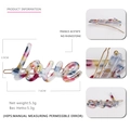 Minimalistische LOVE-Haarklammer aus Acetat mit Marmormuster und Metallclip-Basis - Mehrfarbig Marmor