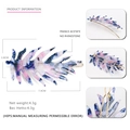Haarklammer aus Acetat in Blattform mit blau-violettem Schildpattmuster, Länge 7,4 cm - Blau