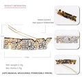 Barrette Friday en acétate de France avec strass et texture écaille pour femme - Tortue Imbriquée Vendredi
