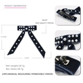 Marineblauer Samt-Haarclip mit Schleife und Perlen, elegantes Design mit Federclip-Details - Blau