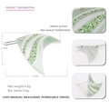 Acetate fish-shaped hair clip with green rhinestones, 4.7x5.9cm elegant hair accessory - Green