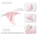 Fermaglio per capelli a forma di pesce in acetato rosa con strass e misure - Rosa
