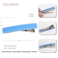 Pinza geométrica azul de acrílico para el cabello con muelle metálico y medida 5,2 cm - Azul