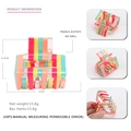 Colorful striped acetate hair claw clip 5cm size for women with vibrant rainbow pattern - Rainbow Stripe