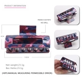 Large marbled purple and blue acetate hair claw clip with golden texture 7.8cm - Blue Purple Marble Pattern (7)