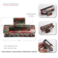 Red and green marble acetate hair claw clip for women, large rectangular hair clamp - Red Green Gold Marble (8)