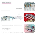 Elegant tortoiseshell acetate hair comb with marble texture for styling, 20.5cm long - Marble Green