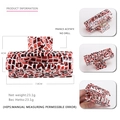 Rectangle acetate hair claw clip with red and white mosaic pattern for women - Red and White Mosaic (15)