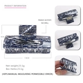 Blue and white marble acetate square hair claw clip, large size for women hairstyle - Blue White Gradient Abstract (17)