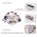 Barrette camélia en acétate français rose et bleu ornée de cristaux brillants - Rose Bleu