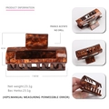 Retro tortoiseshell acetate hair claw clip 7.8cm large rectangular hair clamp for women - Glossy Tortoiseshell Pattern (23)