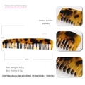 French acetate pocket hair comb in tortoiseshell pattern with anti-static properties - Dark Tortoiseshell