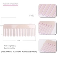 Pink acetate wide tooth hair comb with France Acetate lettering for gentle styling - Pink