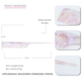 Pink marble acetate rat tail comb for salon hair styling, measuring 21cm long - Light Purple