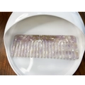 Lavender and cream pearl pattern acetate wide tooth hair comb by Sara Watson - Pearl Texture Light Purple (1)