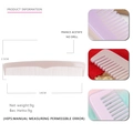 Rosa Acetat-Haarkamm 14 cm minimalistisches antistatisches Styling-Tool für Damen - Rosaviolett