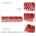 Pettine per capelli retrò in acetato tartarugato rosso per donne lunghezza 11cm circa - Rosso Marmo
