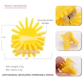 Gelbe Sonnenblume Mini-Haarklammer aus Acetat für Damen mit langlebiger Metallfeder - Gelbes Kleines Gänseblümchen