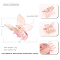 Pinza per capelli a farfalla in acetato rosa sfumato con dettagli dimensionali - Rosa Iridescente Sfumato (3)