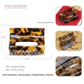 Medium acetate tortoise shell hair claw clip for women featuring hollow geometric design - Dark Tortoiseshell