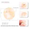 Mini apricot cellulose acetate shell hair claw clip for kids hair styling 2.1cm - Orange