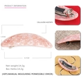 Dettaglio del fermaglio per capelli in acetato rosa marmorizzato con clip di 8,7 cm - Acetato / 8.7x3.4cm / Rosa marmo