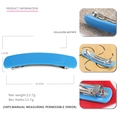 Pinza para el pelo azul de 10,4 cm de acetato con cierre de resorte metálico - Azul Oro