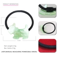 Élastique à cheveux avec pendentif chien Terrier en acrylique vert clair pour femme - Vert