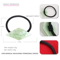 Minimalistisches Haarband mit grünem Marmormuster und geometrischem Acetat - Frühlingsgrün