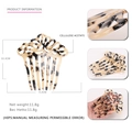 Holle acetaat haarkam met schildpadpatroon voor dames met afmeting 10,3 x 9,2 cm - Lichte Schildpad