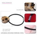 Elastico per capelli minimalista in acetato a goccia con motivo tartarugato chic - Tartarugato Chiaro
