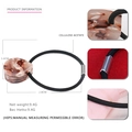 Elastico per capelli in acetato di cellulosa a forma di goccia motivo tartarugato - Tartarugato Caffè