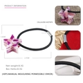 Elastico per capelli a stella in acetato di cellulosa marmorizzato rosa e viola - Viola Floreale