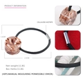 Elastisches Haargummi mit einem Zylinder aus Acetat in Schildpatt-Optik und schwarzem Band - Kaffee Schildpatt