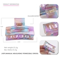 Iridescent acetate hollow hair claw clip with colorful marble pattern for women - Magic Blue Purple