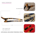 U-vormige haarklem met luipaardprint van hoogwaardig cellulose-acetaat voor elegant kapsel - Donker Schildpad