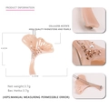 Fermaglio per capelli a foglia di ginkgo rosa in acetato con perle e cristalli - Rosa Nudo