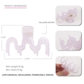 Molla per capelli in acetato lavanda per donna, clip a polpo minimalista da 6.5cm - Viola Chiaro