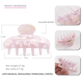 Roze haarklem met koeienprint van cellulose-acetaat, 8 cm lang voor dames - Roze-wit Patroon
