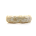 Elegante brazalete ancho de acetato crema con estampado de leopardo y acabado marmolado - Amarillo gelatina