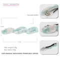 French style light green marble acetate hair clip with geometric oval spring barrette - Spring Green