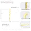 Elegant yellow acetate wavy hair pin hair fork stick for women 12cm long professional tool - Yellow Zigzag Hairpin